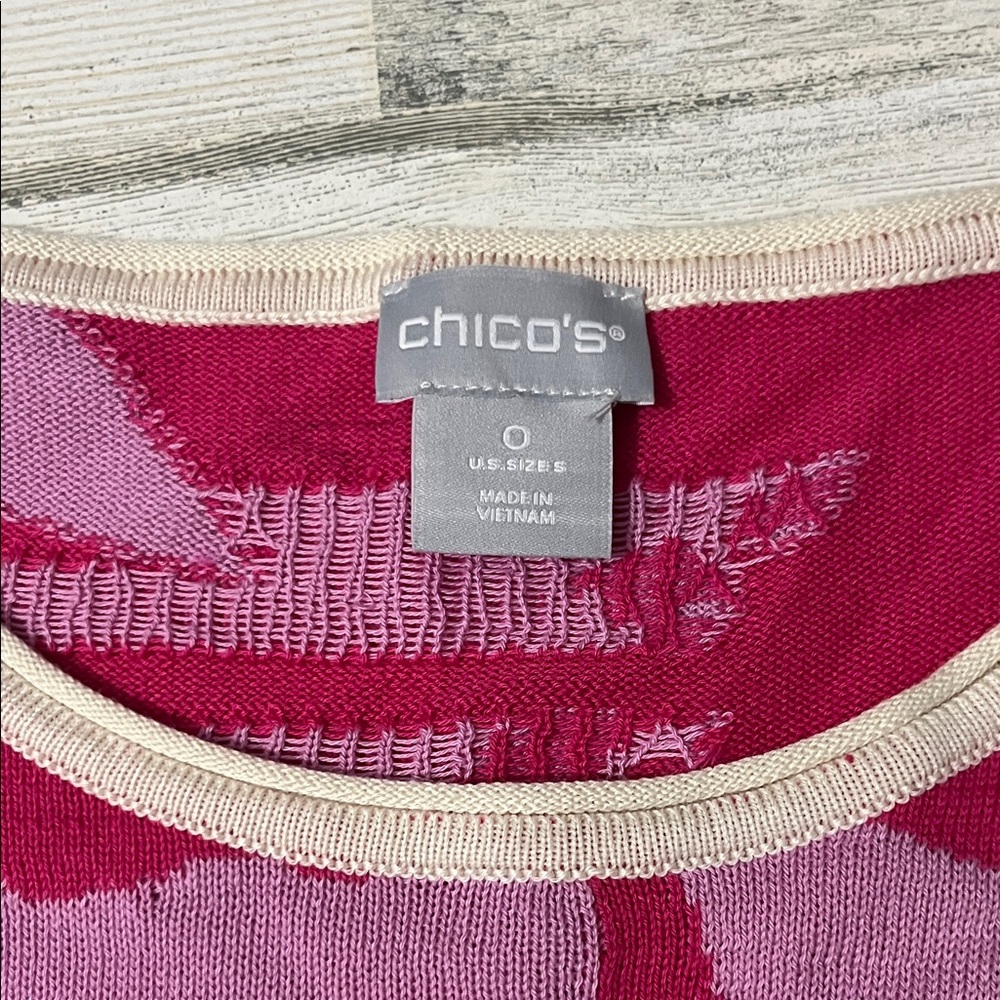 Chico's Lotus Petal Tunic Sweater Size 0 NWT - Picture 7 of 11